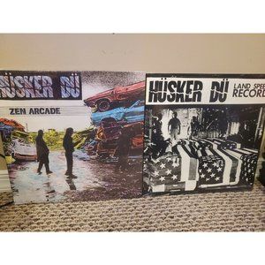 Lot of 2 Husker Du Vinyl Records New: Zen Arcade Repress SST-027, Land Speed